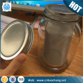 Filtro de café frio da fermentação do engranzamento de aço inoxidável do filtro de café do frasco de mason de 32 onças